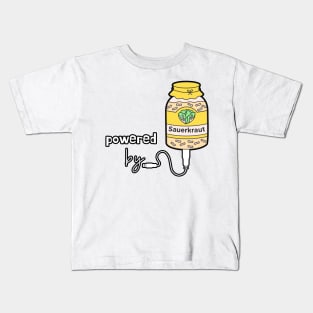 Powered by Sauerkraut Kids T-Shirt